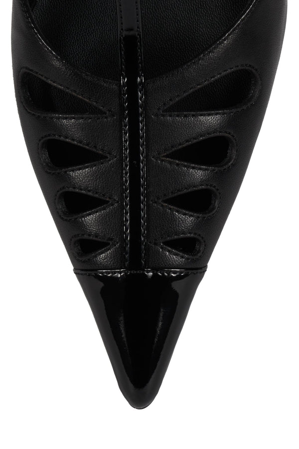 Jeffrey Campbell NOUVELLE Pump Black Black Patent