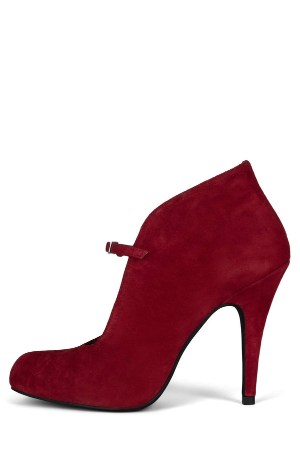 jeffrey campbell NOVATEUR Heeled Bootie Red Suede