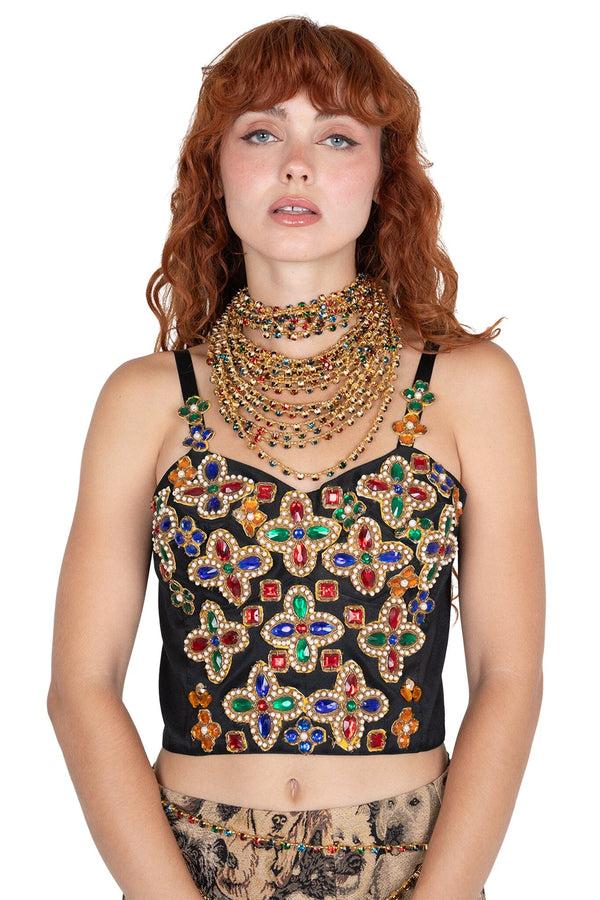 Jeffrey Campbell OPULENCE CHOKER Choker Gold Multi