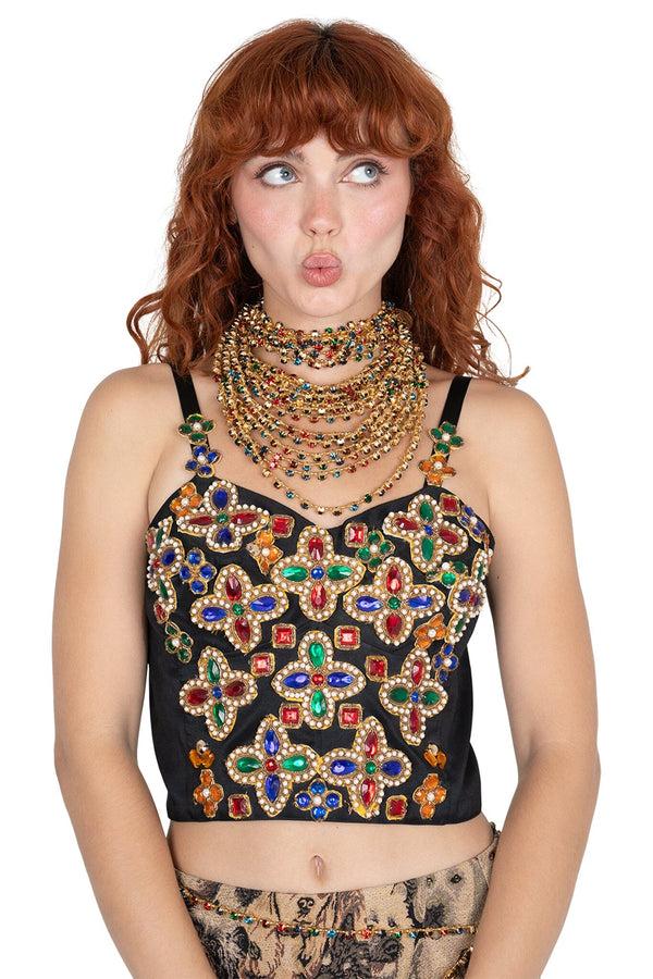 Jeffrey Campbell OPULENCE CHOKER Choker Gold Multi