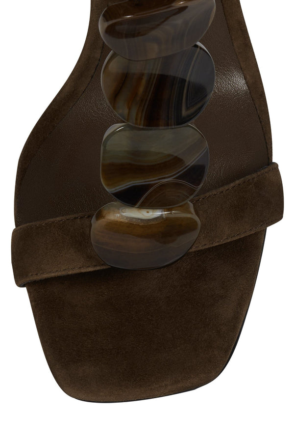 Jeffrey Campbell PALMA Wedge Sandal Espresso Suede