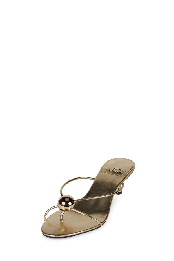 Jeffrey Campbell PRECIOSA Heeled Sandal Gold Combo