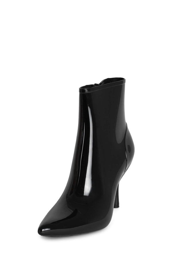 Jeffrey Campbell PUDDLES Rain Boot Black Shiny