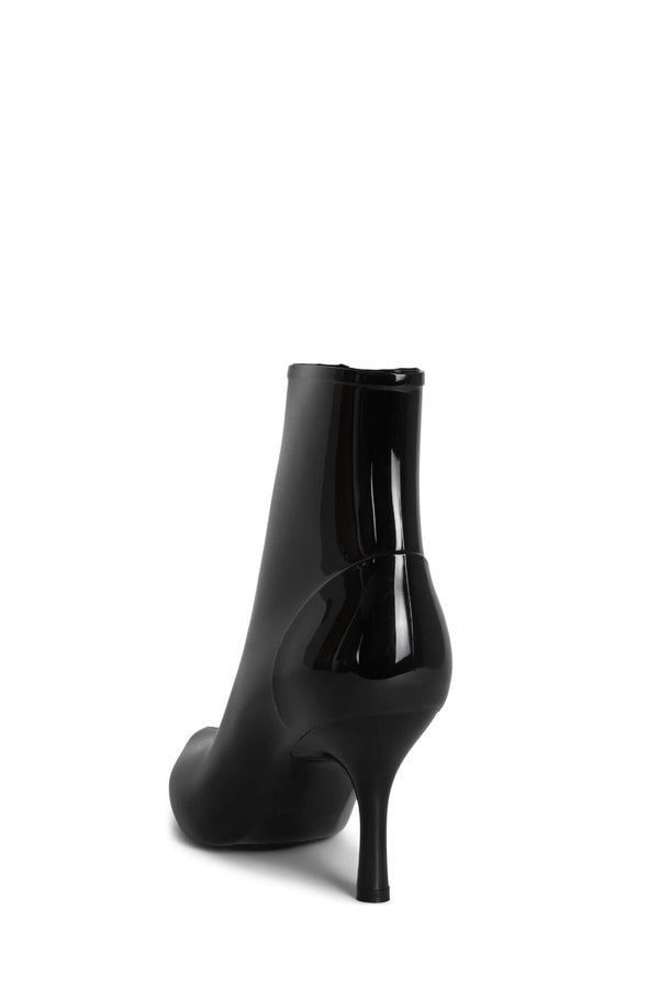 Jeffrey Campbell PUDDLES Rain Boot Black Shiny