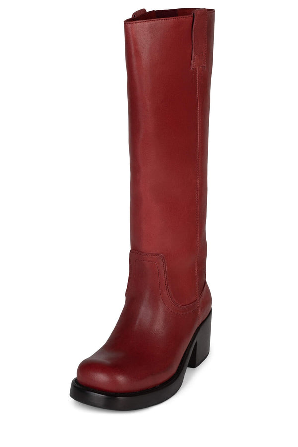 Jeffrey Campbell REFLECT-HI Knee-High Boot Red