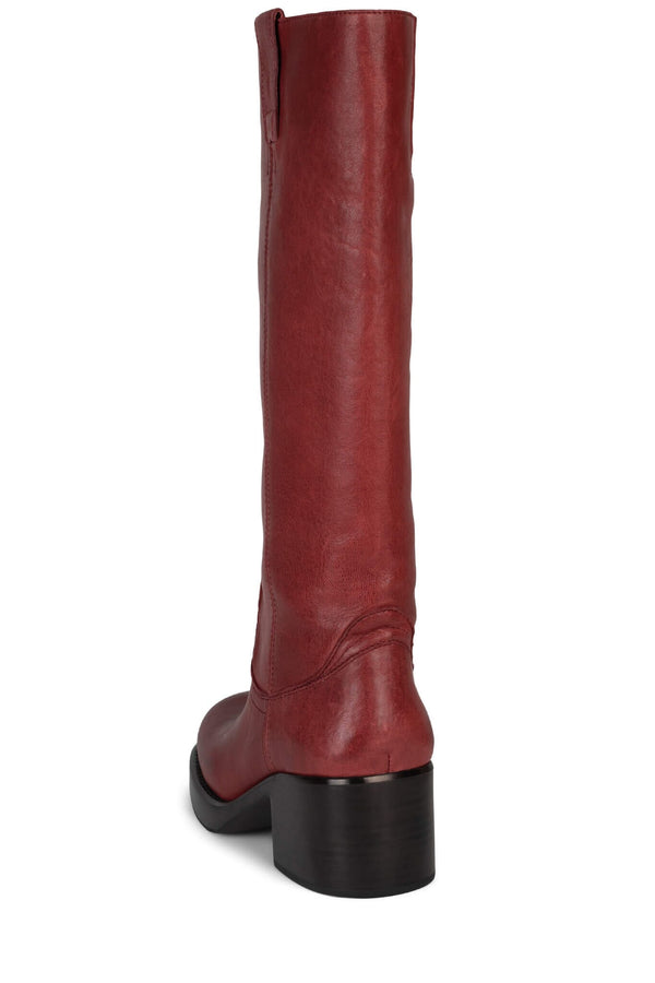 Jeffrey Campbell REFLECT-HI Knee-High Boot Red