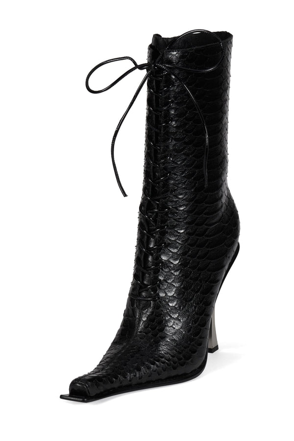 Jeffrey Campbell REMBRANDT Ankle Boot Black Snake