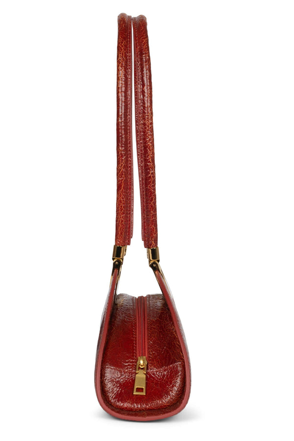 Jeffrey Campbell RETROGRADE Bag Red Crinkle Gold