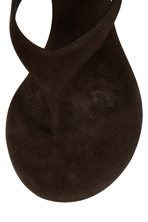 Jeffrey Campbell RHIAN Heeled Sandal Brown Suede