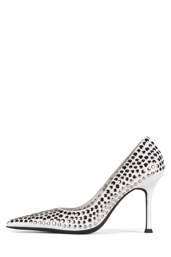 jeffrey campbell RISKTAKE-S Pump White Silver