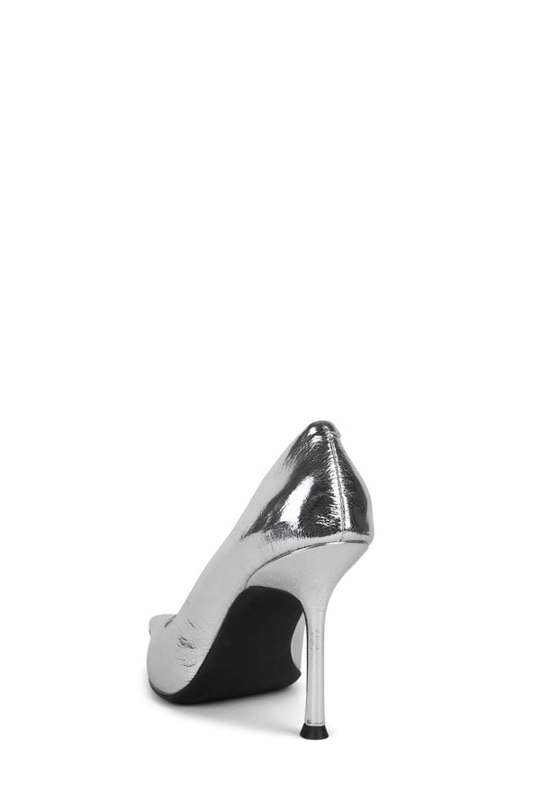Jeffrey Campbell RISKTAKER Pump Silver
