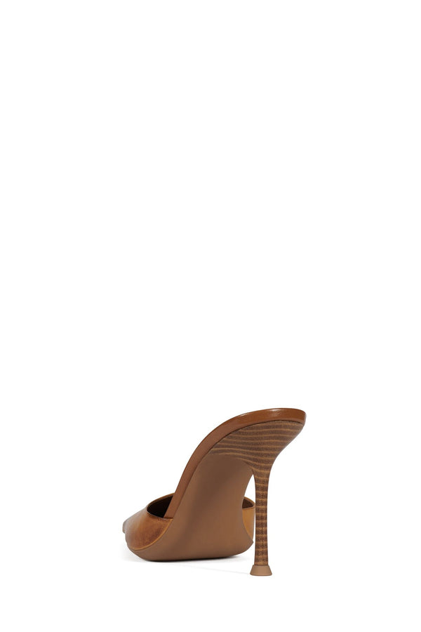 Jeffrey Campbell ROBYN Heeled Mule Tan Ruboff