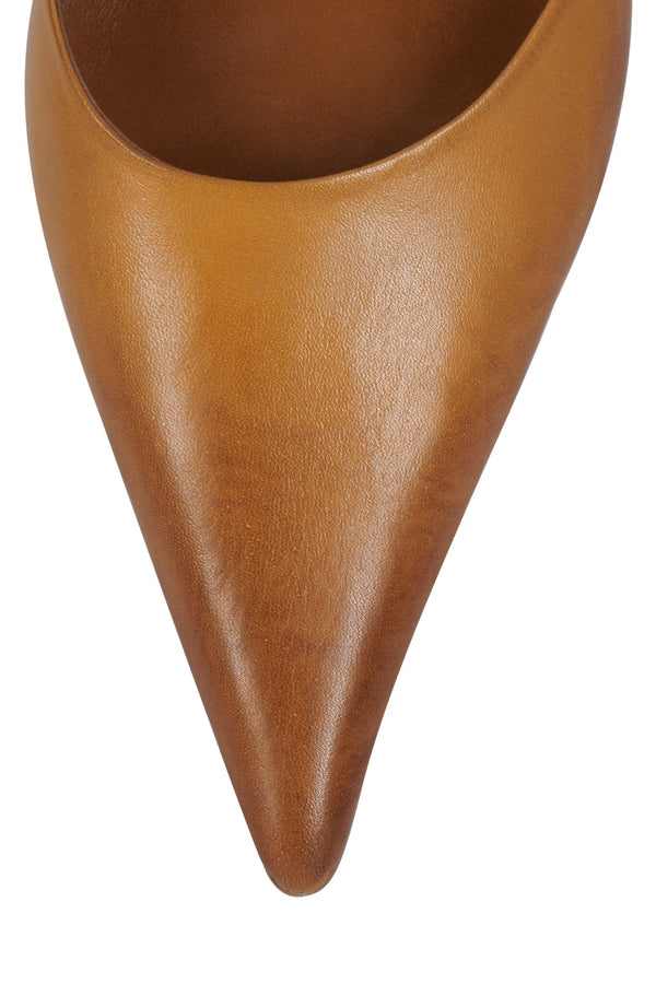 Jeffrey Campbell ROBYN Heeled Mule Tan Ruboff