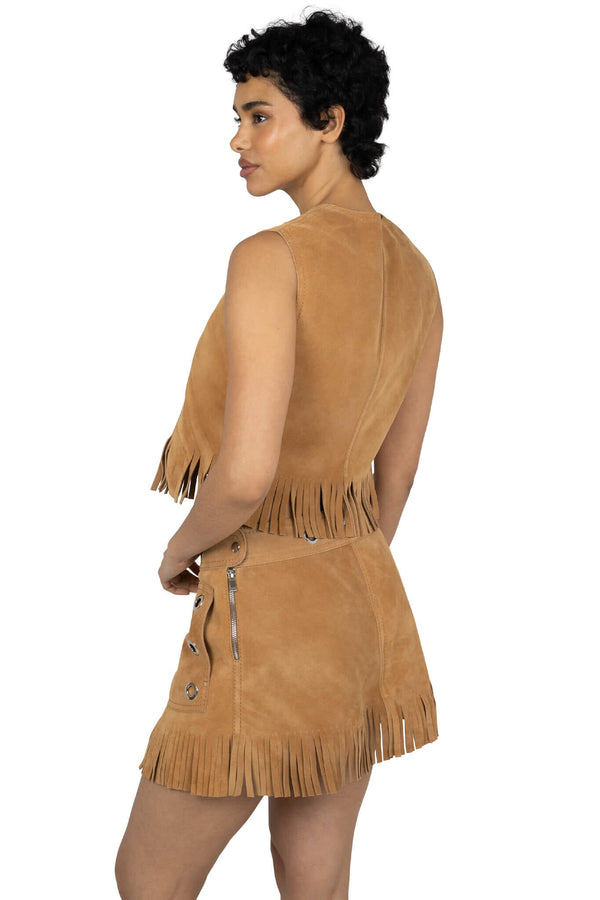 Jeffrey Campbell ROSEBOWL SET Clothing Tan Suede