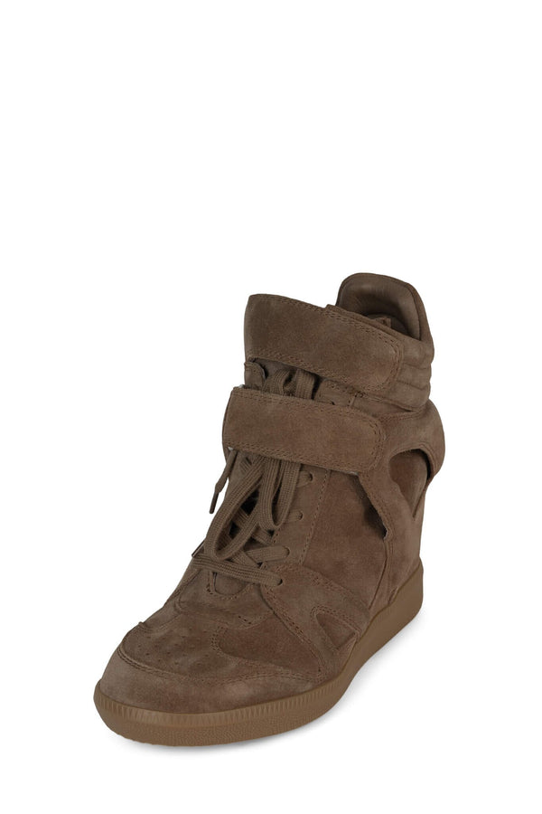 Jeffrey Campbell SERVED Sneaker Dark Taupe Suede