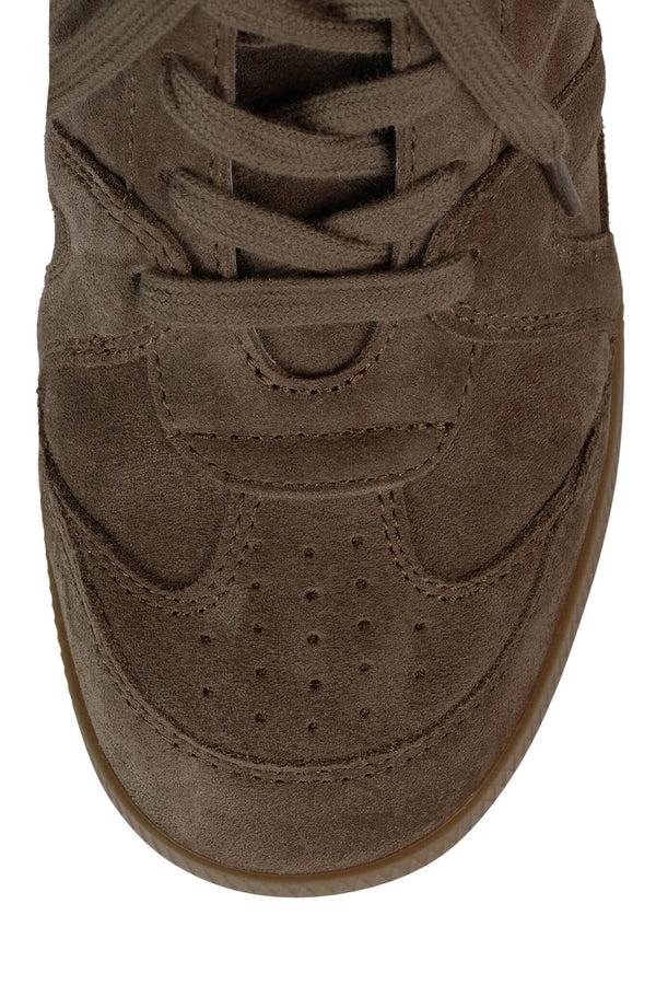 Jeffrey Campbell SERVED Sneaker Dark Taupe Suede