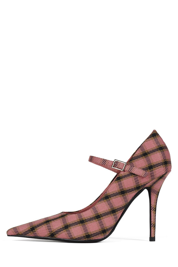 jeffrey campbell SESSION Pump Pink Plaid Tweed