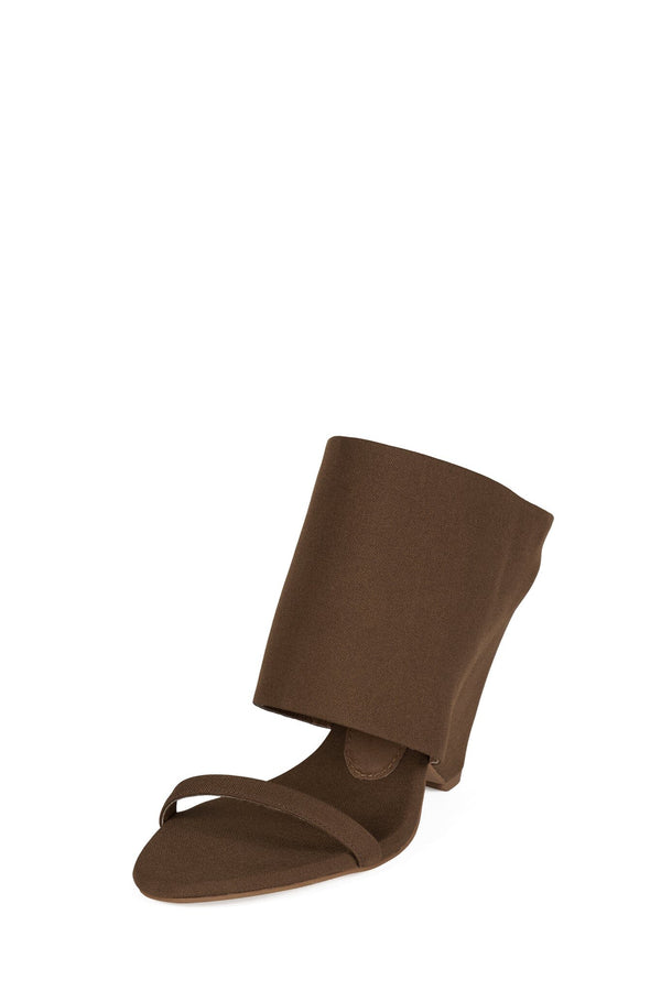 Jeffrey Campbell SHADY Wedge Sandal Caramel Canvas