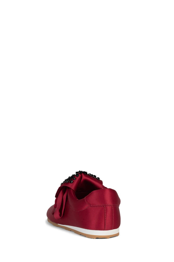 Jeffrey Campbell SHELTER-J Sneaker Red Satin Black