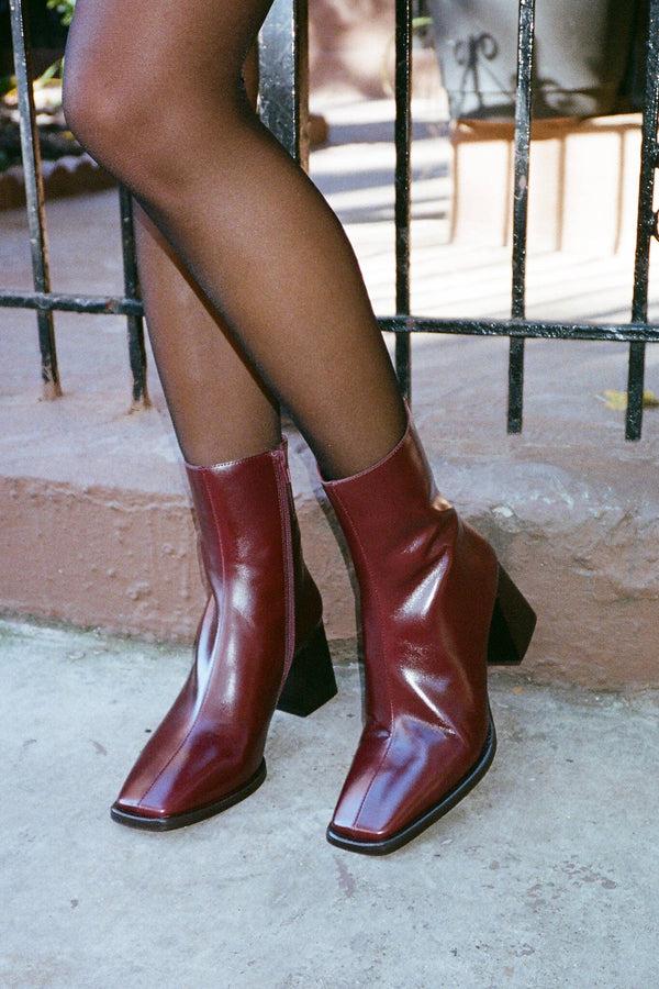 Jeffrey Campbell SHERPAL-2 Heeled Boot Brown Stone
