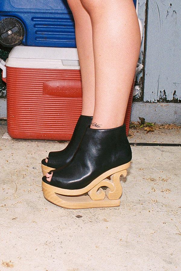 Jeffrey Campbell SKATE Platform Wedge Black