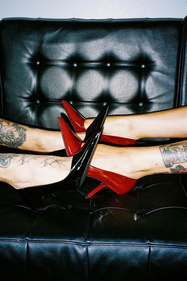 Jeffrey Campbell SLING-IT2 Pump Black Patent