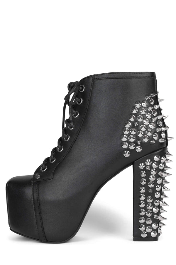 jeffrey campbell SPIKE Platform Boot Black Silver