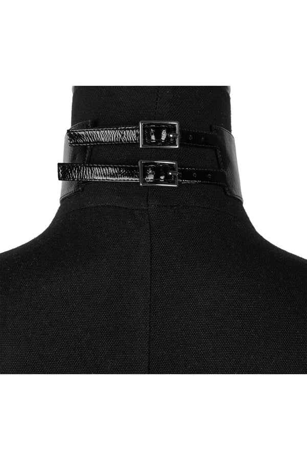 Jeffrey Campbell STITCHES CHOKER Necklace Black