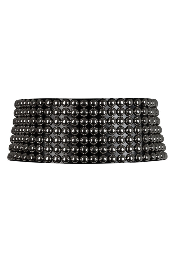 jeffrey campbell STUDWORK BELT Belt Black Silver
