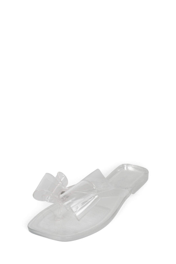 Jeffrey Campbell SUGARY Flat Sandal Clear