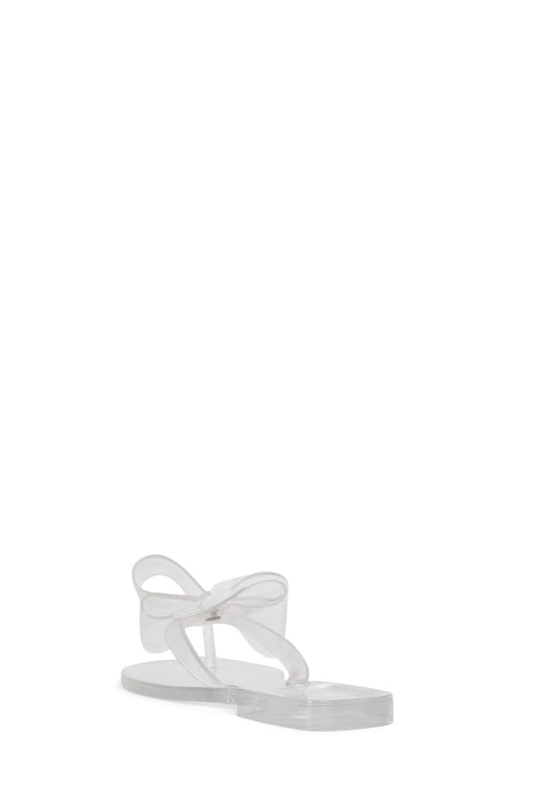 Jeffrey Campbell SUGARY Flat Sandal Clear