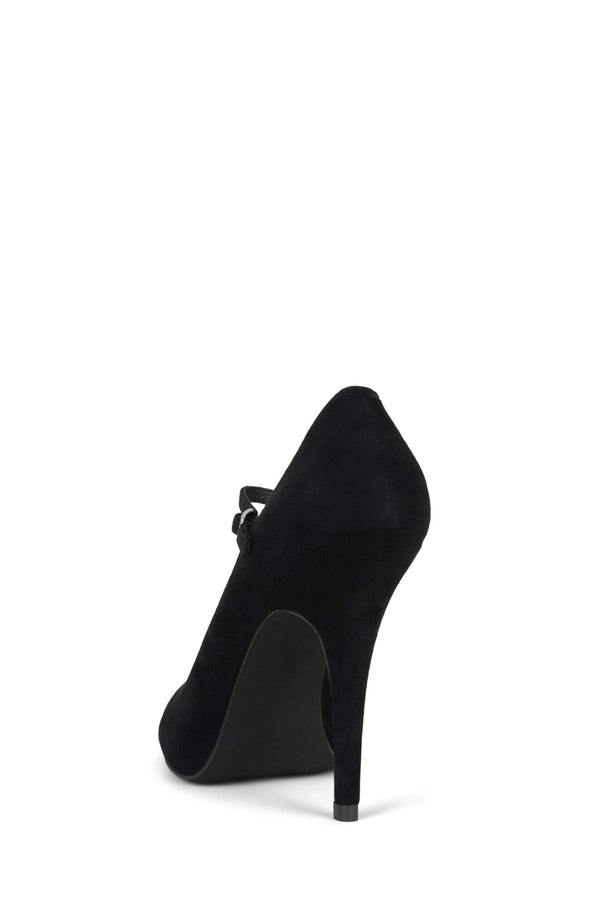 Jeffrey Campbell SWEET-N-LO Mary-Jane Black Suede