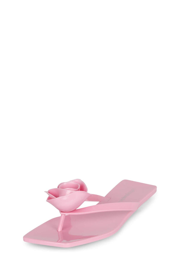 Jeffrey Campbell SWEETEN Flat Sandal Pink Shiny