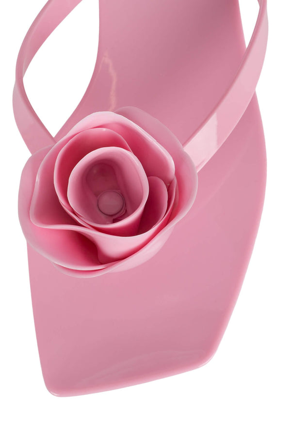 Jeffrey Campbell SWEETEN Flat Sandal Pink Shiny