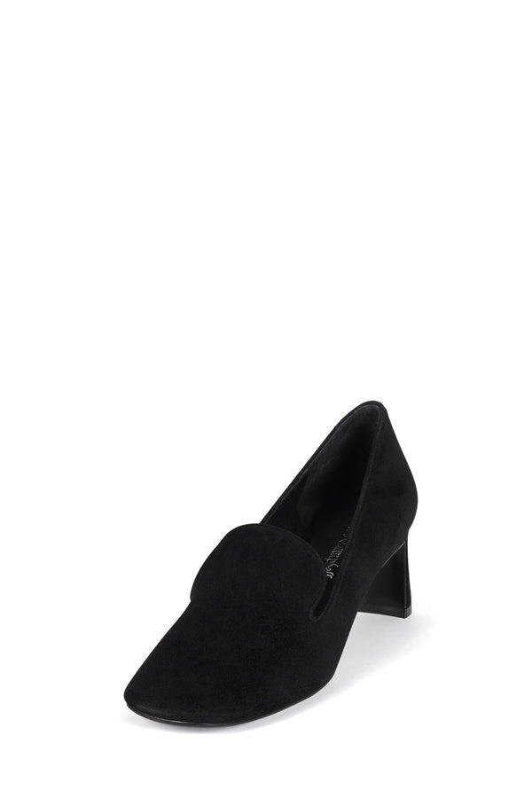 Jeffrey Campbell TIDY Heeled Loafer Black Suede