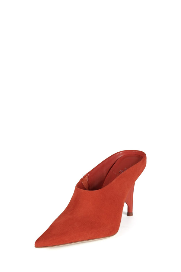 Jeffrey Campbell VADER Heeled Mule Orange Suede