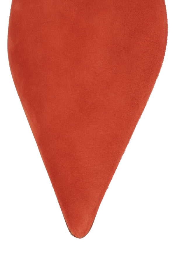 Jeffrey Campbell VADER Heeled Mule Orange Suede