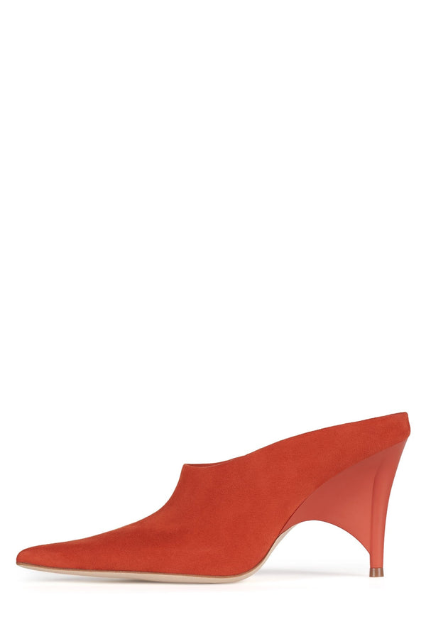 jeffrey campbell VADER Heeled Mule Orange Suede