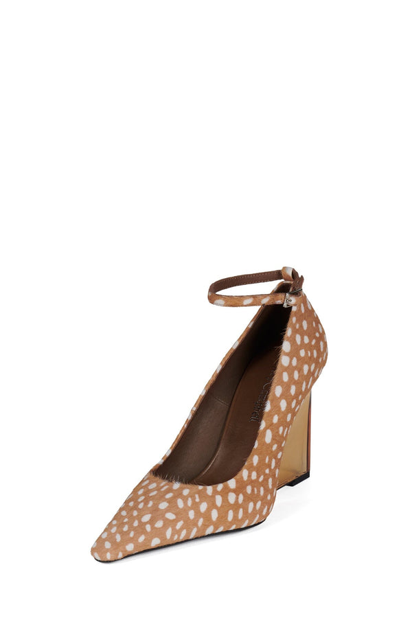 Jeffrey Campbell VITRIFY-F Pump Tan White Spot