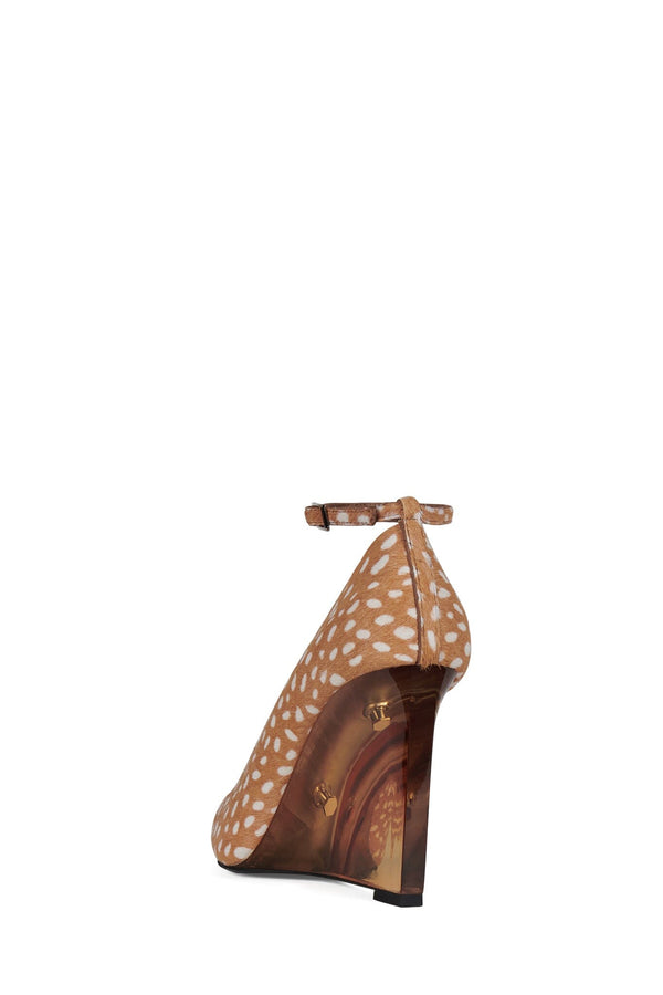 Jeffrey Campbell VITRIFY-F Pump Tan White Spot