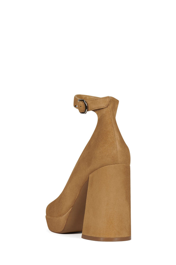 Jeffrey Campbell VIVENT Platform Pump Camel Suede