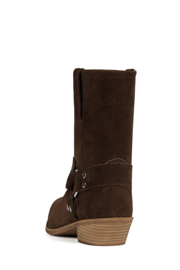 Jeffrey Campbell WAYLON-LO Ankle Boot Coffee Suede