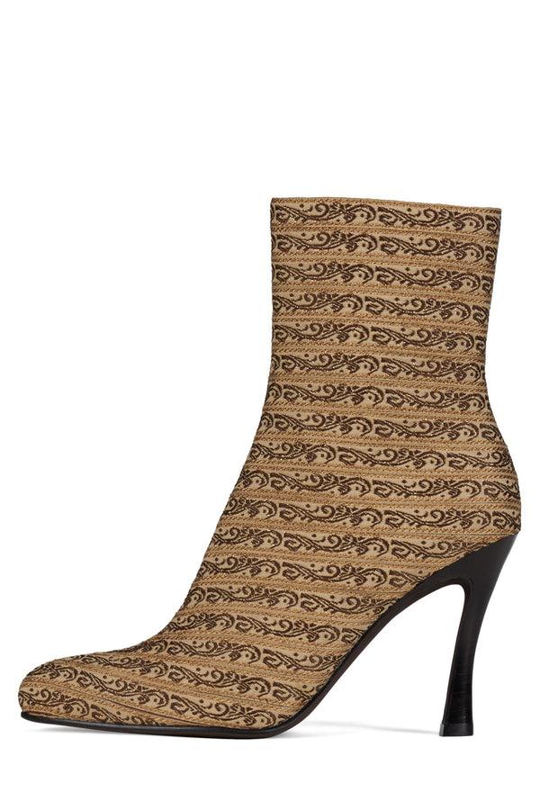 jeffrey campbell WEAVER Heeled Boot Beige Brocade