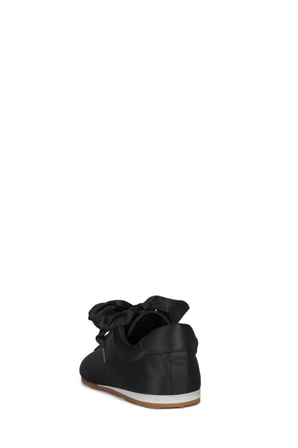 Jeffrey Campbell WINGED Sneaker Black Satin