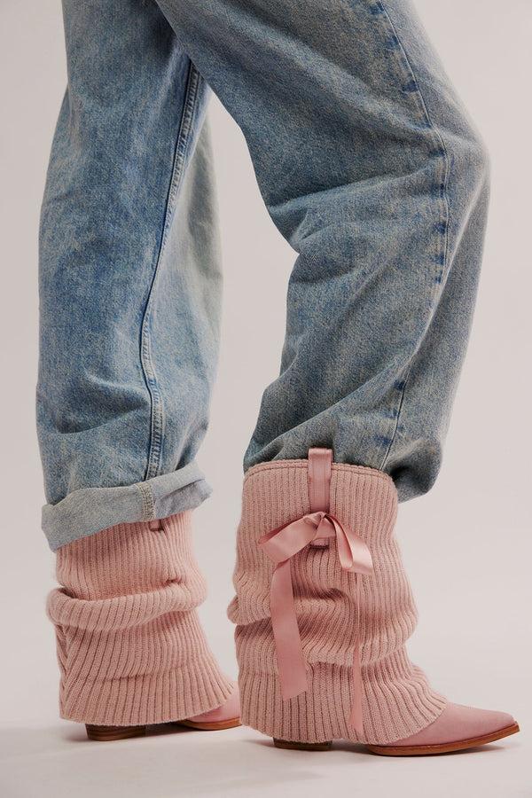 Jeffrey Campbell Jeffrey Campbell X FP X Understated Leather Center Stage Ballet Boots Mid-Calf Boot Pink Combo