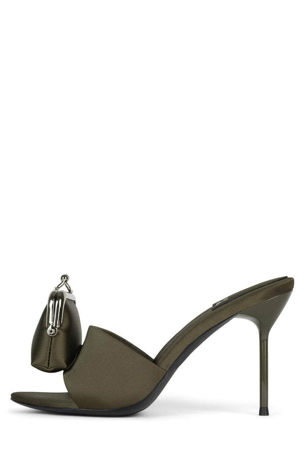 jeffrey campbell XTRA-COIN Olive Satin