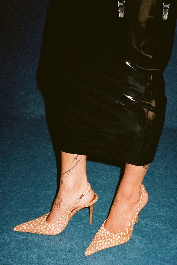 Jeffrey Campbell YOUWISH-F Pump Beige White Spot