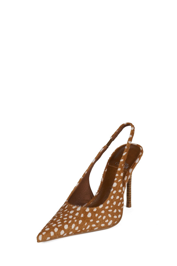 Jeffrey Campbell YOUWISH-F Pump Beige White Spot