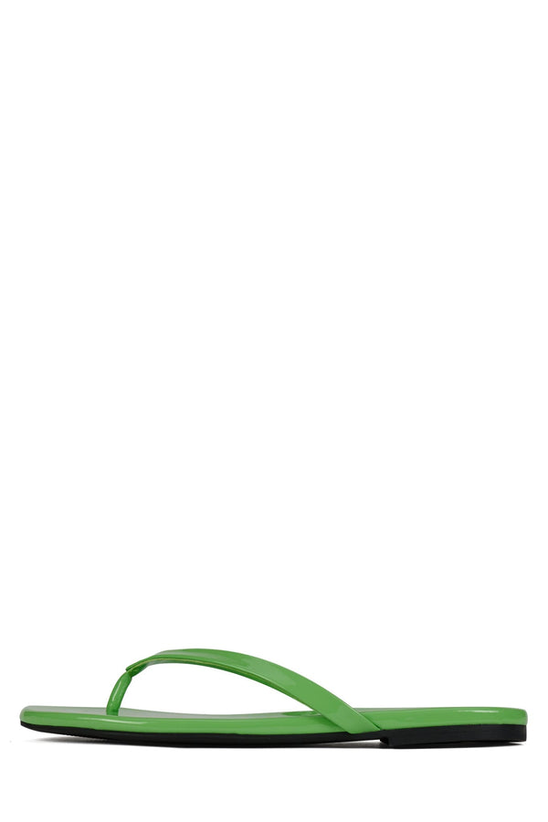 jeffrey campbell KIERRA Flat Sandal Green Neon Patent