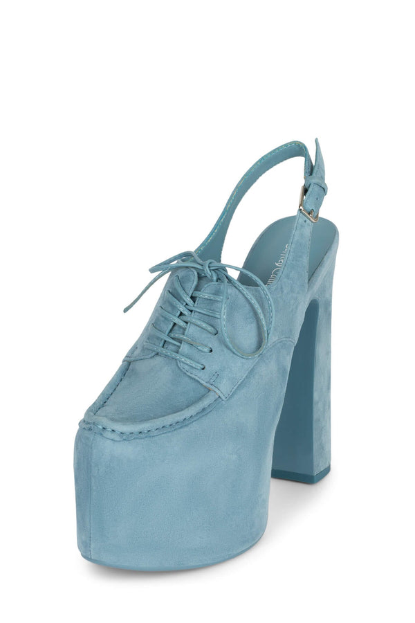 Jeffrey Campbell LAST-4EVER Platform Oxford Blue Suede